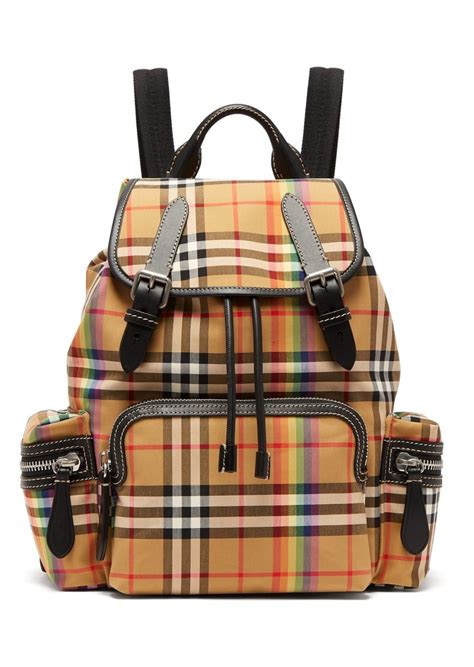 burberry burgundy backpack|Burberry backpack vintage check.